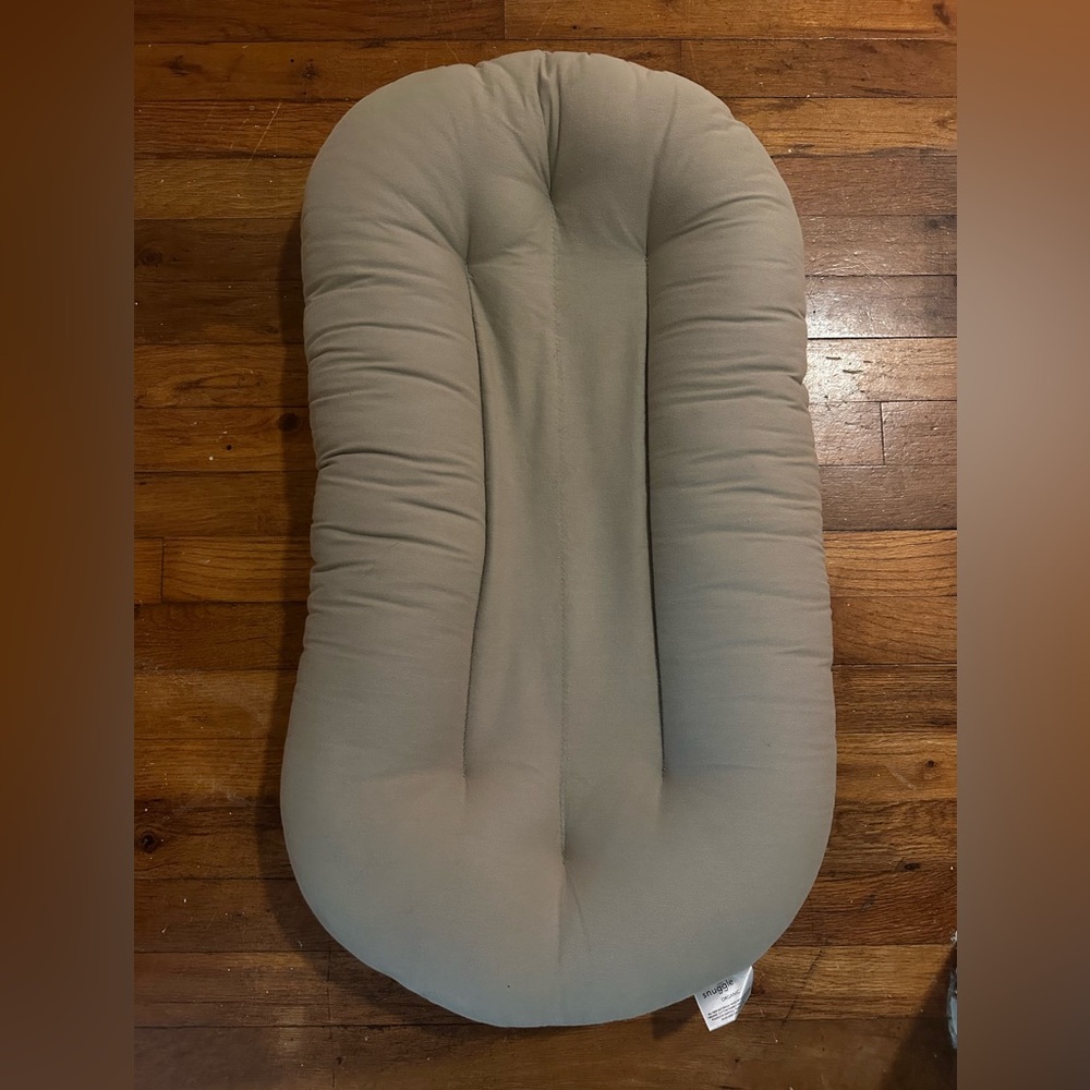 snuggle me organic infant lounger sage green